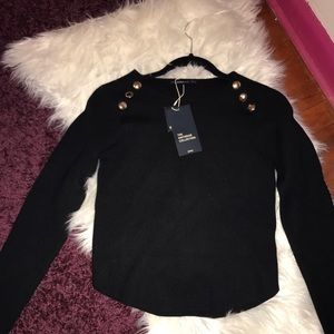 Zara knit black sweater